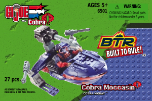 Manual Built to Rule set 6501 GI Joe Cobra Moccasin