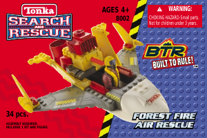 Manual Built to Rule set 8002 Tonka Forest fire air rescue