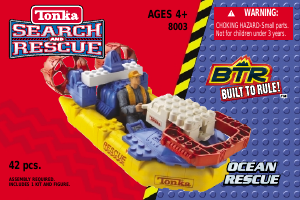 Manual Built to Rule set 8003 Tonka Ocean rescue