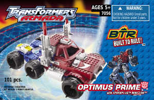 Manual Built to Rule set 7056 Transformers Optimus Prima