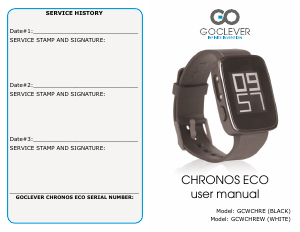 Manuale GOCLEVER Chronos Eco Smartwatch