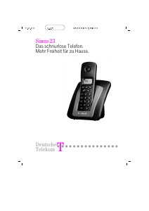Bedienungsanleitung Telekom Sinus 23 Schnurlose telefon