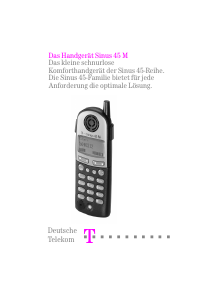 Bedienungsanleitung Telekom Sinus 45M Schnurlose telefon