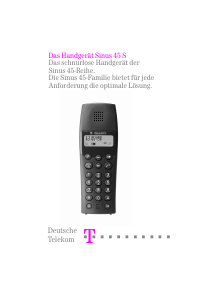 Bedienungsanleitung Telekom Sinus 45S Schnurlose telefon