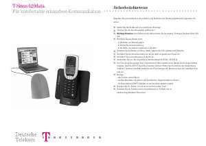 Bedienungsanleitung Telekom Sinus 620data Schnurlose telefon