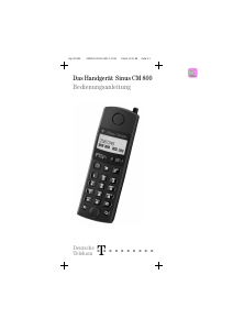Bedienungsanleitung Telekom Sinus CM 800 Schnurlose telefon