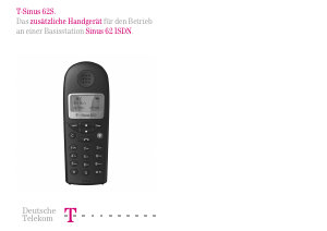 Bedienungsanleitung Telekom T-Sinus 62S Schnurlose telefon