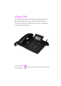 Bedienungsanleitung Telekom T-Sinus 720 P Telefon