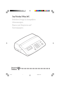 Bedienungsanleitung Telekom T-Fax 307 Faxmaschine