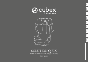 Manuale Cybex Solution Q-Fix Seggiolino per auto