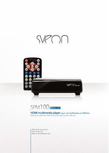 Manual de uso Sveon SPM100 Reproductor multimedia