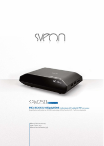 Manual de uso Sveon SPM250 Reproductor multimedia