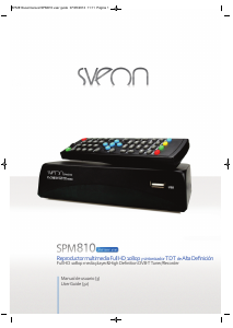 Manual de uso Sveon SPM810 Reproductor multimedia