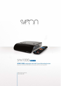 Manual de uso Sveon SPM1000 Reproductor multimedia