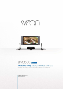 Manual de uso Sveon SPM3500 Reproductor multimedia