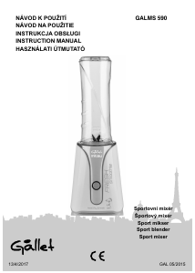 Manual Gallet MS 590 Blender