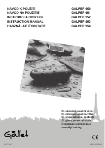 Handleiding Gallet PEP 950 Weegschaal