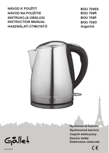 Manual Gallet BOU 759O Kettle