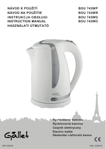 Manual Gallet BOU 743WG Kettle