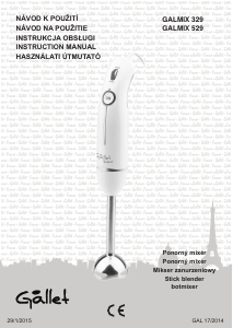 Manual Gallet MIX 329 Hand Blender