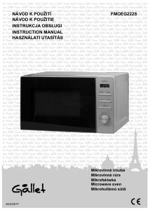 Manual Gallet FMOEG222S Microwave