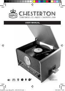 Manual de uso GPO Chesterson Giradiscos