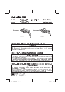 Mode d’emploi Metabo DH 26PC Perforateur