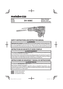 Manual de uso Metabo DH 40MC Martillo perforador