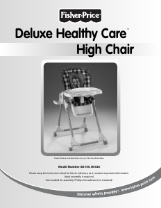 Manual Fisher-Price B2105 Deluxe Healthy Care Baby High Chair