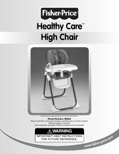 Manual Fisher-Price B8866 Healthy Care Baby High Chair