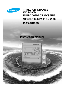 Bruksanvisning Samsung MAX-VB450 Stereoanläggning