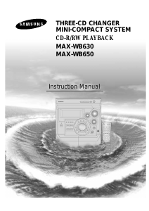 Manual Samsung MAX-WB630 Stereo-set