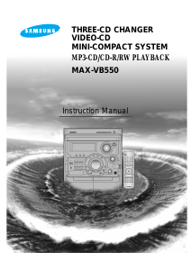 Manual Samsung MAX-VB550 Stereo-set