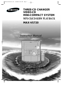 Manual Samsung MAX-VS720 Stereo-set