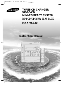 Manual Samsung MAX-VS530 Stereo-set