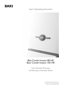 Manual Baxi Combi Instant 80 HE Central Heating Boiler