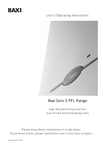 Handleiding Baxi Solo 3 PFL 80 CV-ketel