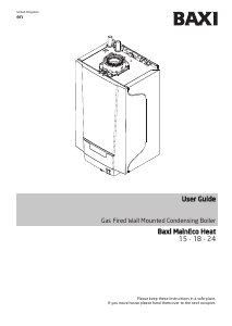 Handleiding Baxi MainEco Heat 15 CV-ketel