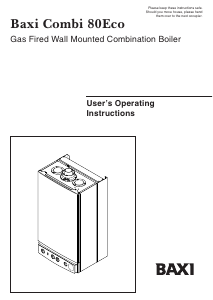 Manual Baxi Combi 80Eco Central Heating Boiler