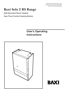 Manual Baxi Solo 2 60 RS Central Heating Boiler