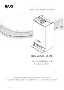 Manual Baxi Combi 105 HE Central Heating Boiler