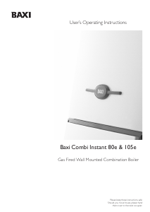 Manual Baxi Combi Instant 80e Central Heating Boiler