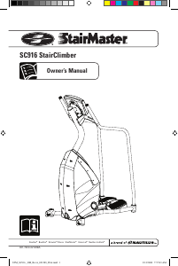 Manual StairMaster SC916 StairClimber Stepper
