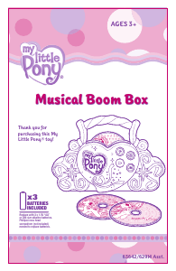 Manual Hasbro My Little Pony Musical Boom Box