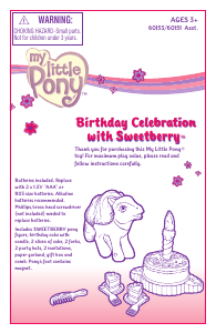 Handleiding Hasbro My Little Pony Birthday Celebration with Sweetberry