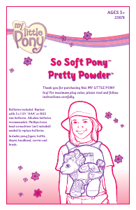 Manual Hasbro My Little Pony So Soft Pony Pretty Powder