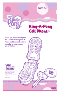 Manual Hasbro My Little Pony Ring-A-Pony Cell Phone