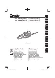 Manual de uso Tanaka TCH 24EAP (50ST) Tijeras cortasetos