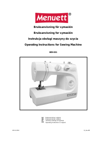 Instrukcja Menuett 809-031 Maszyna do szycia