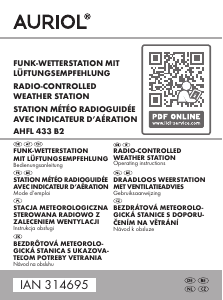 Bedienungsanleitung Auriol IAN 314695 Wetterstation